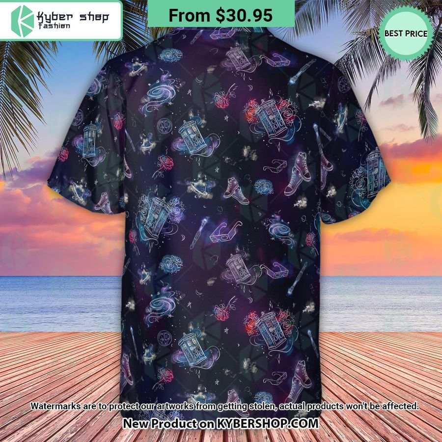 Tardis Doctor Who Seamless Hawaiian Shirt