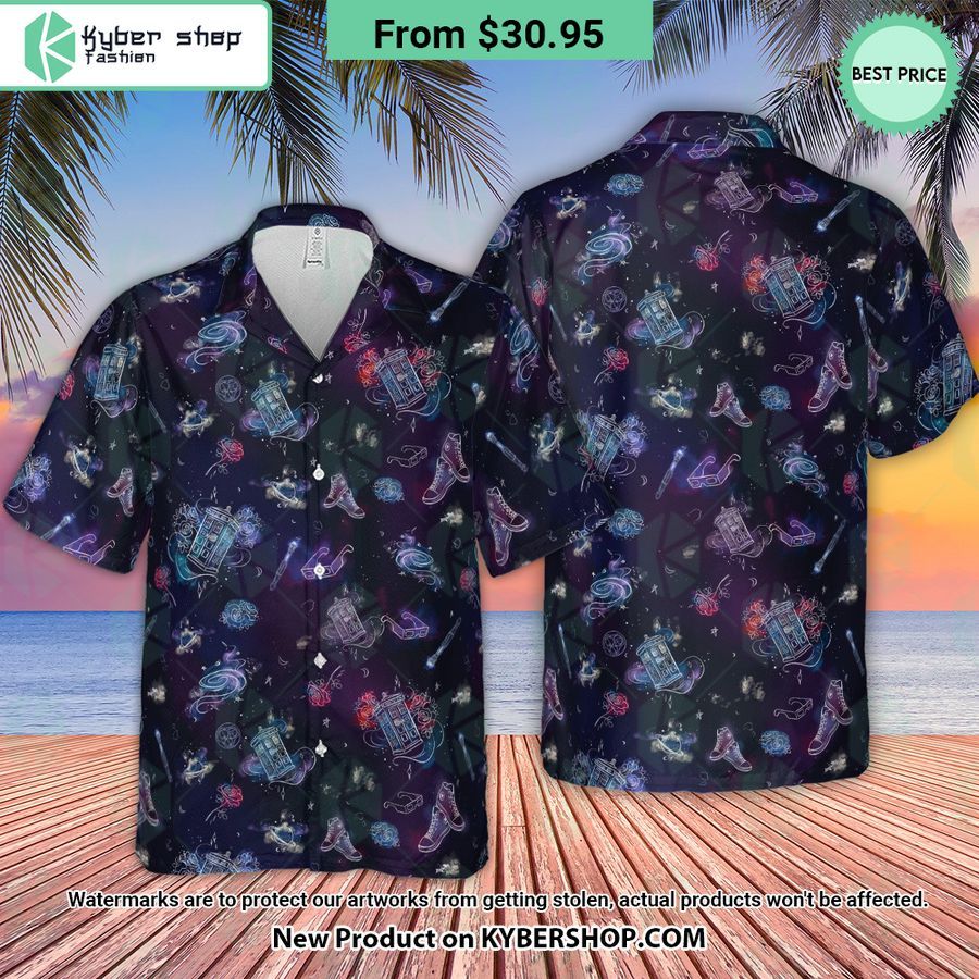 Tardis Doctor Who Seamless Hawaiian Shirt