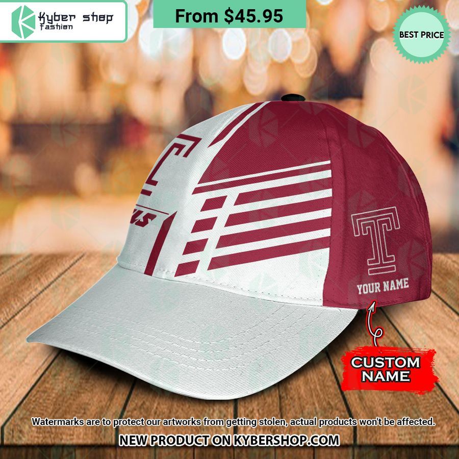 Temple Owls CUSTOM Polo Shirt, Cap