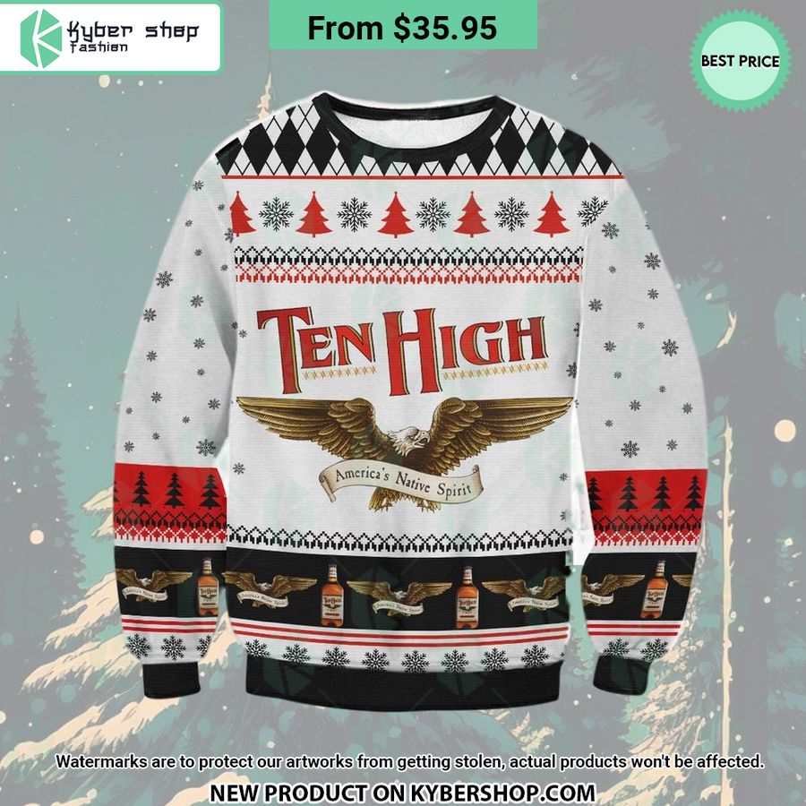 Ten High Whiskey Sweater