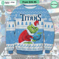Tennessee Titans Grinch Ugly Christmas Sweater