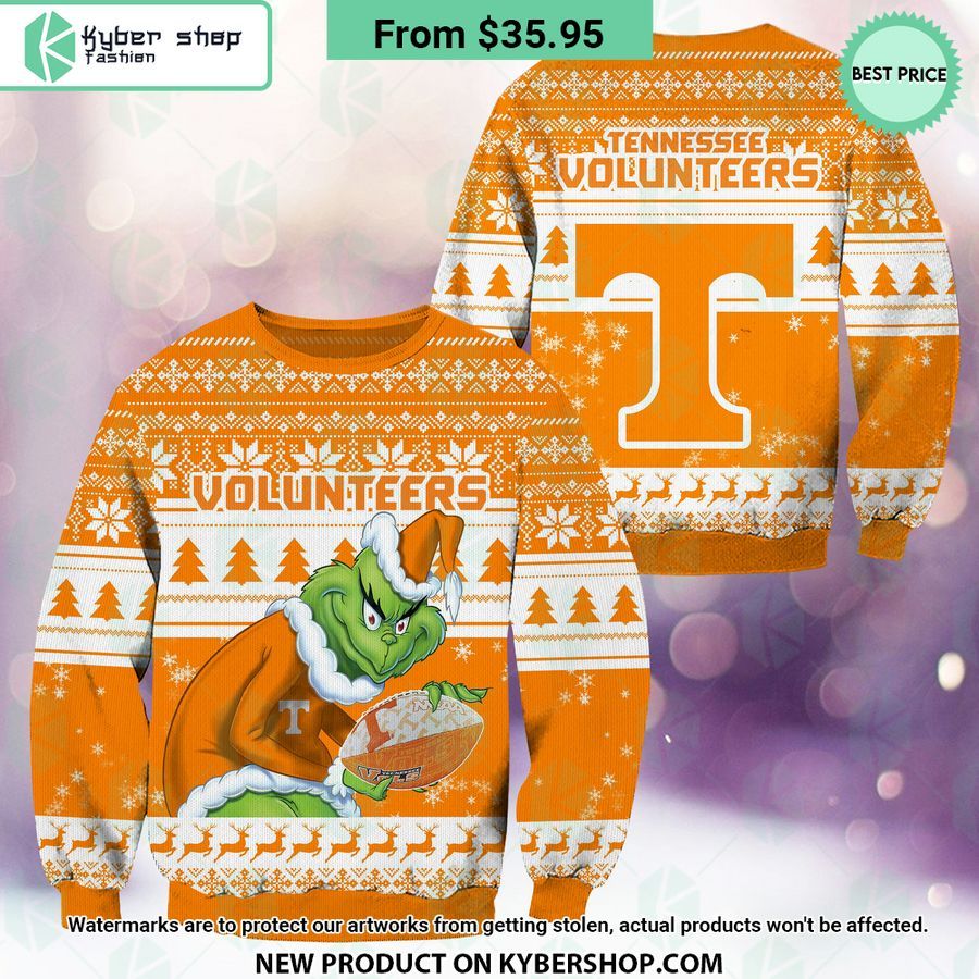 Tennessee Volunteers Grinch Christmas Sweater