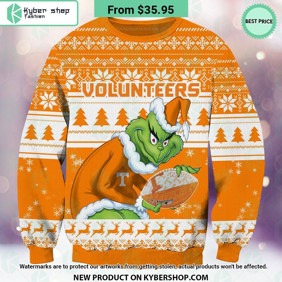 Tennessee Volunteers Grinch Christmas Sweater