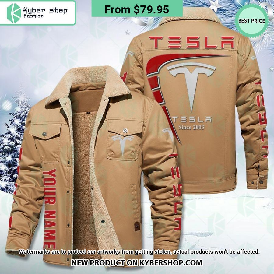 Tesla CUSTOM Fleece Leather Jacket