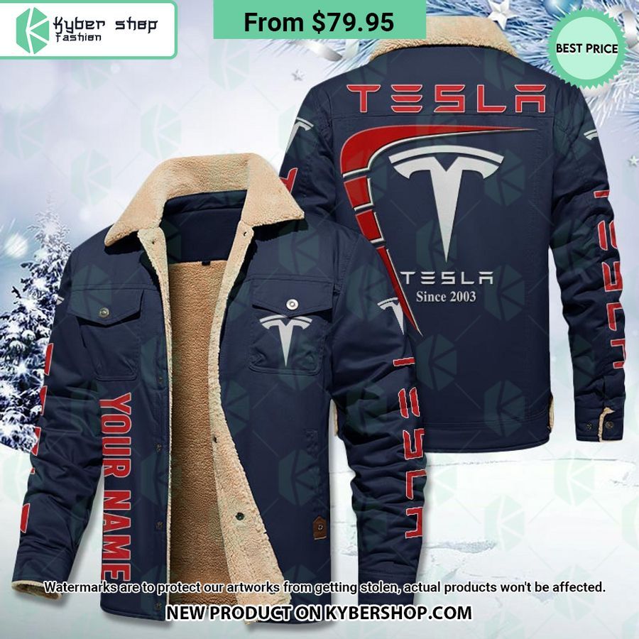 Tesla CUSTOM Fleece Leather Jacket