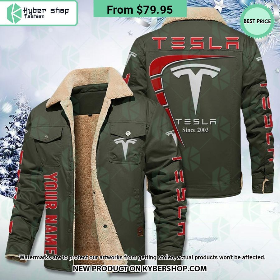 Tesla CUSTOM Fleece Leather Jacket