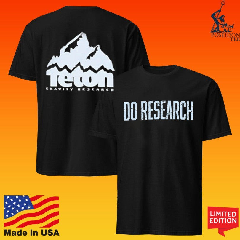 Teton Gravity Research Gravity Calls Do Research Performance T-shirt