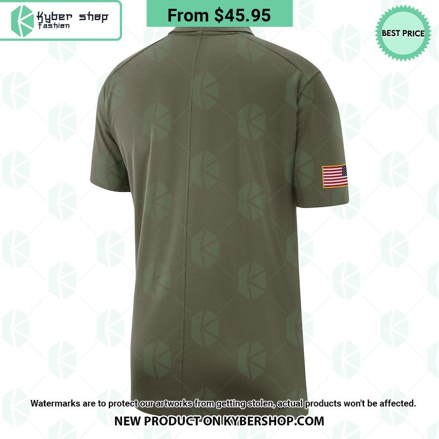 Texas Longhorns 2023 Sideline Coaches Military Salute to Service Veterans Polo Shirt