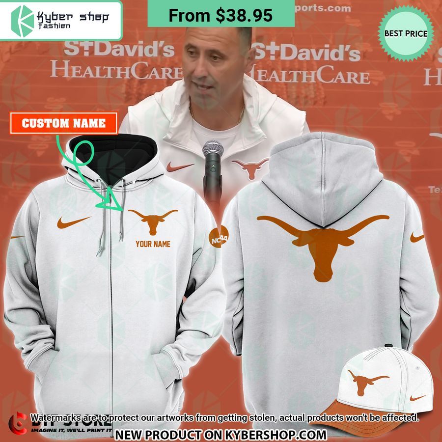 Texas Longhorns CUSTOM Hoodie, Cap