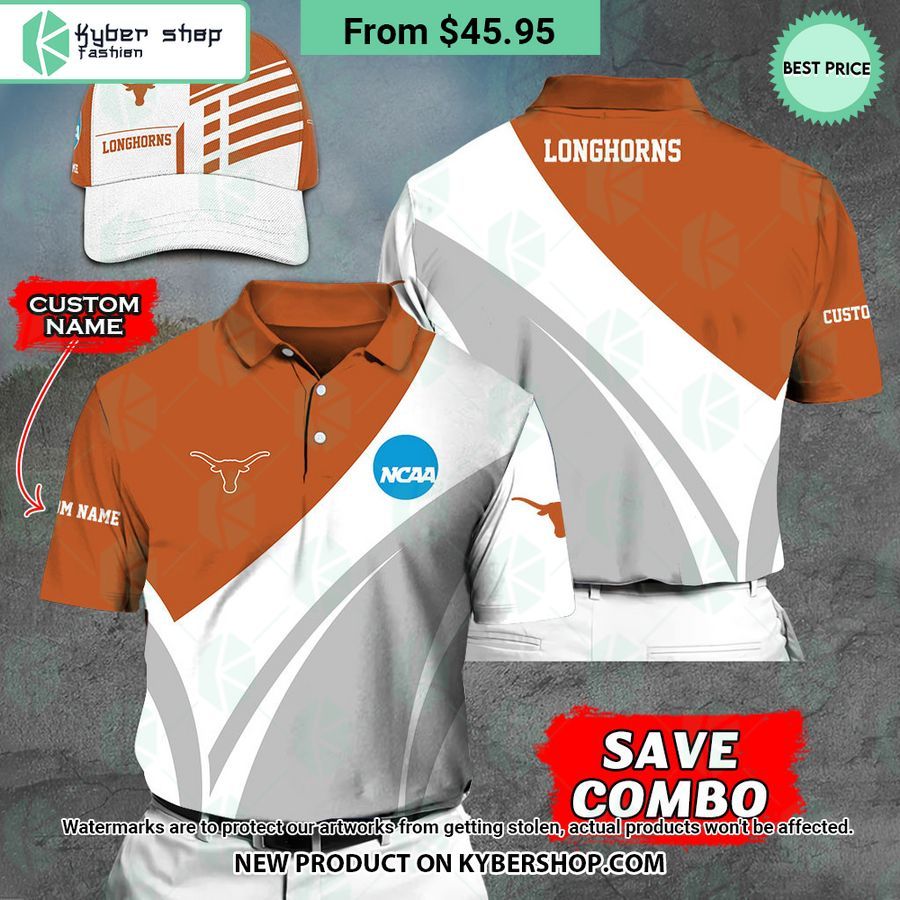 Texas Longhorns CUSTOM Polo Shirt, Cap