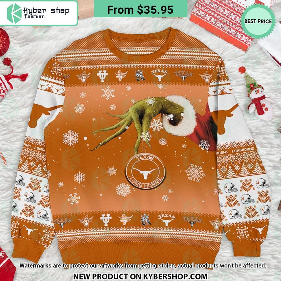 Texas Longhorns Grinch Sweater