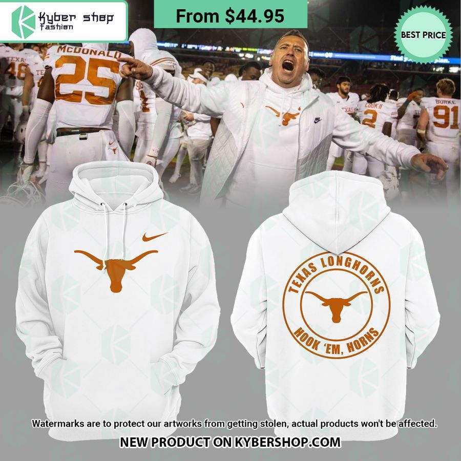 Texas Longhorns Hook ’em Horns Steve Sarkisian Coach Hoodie