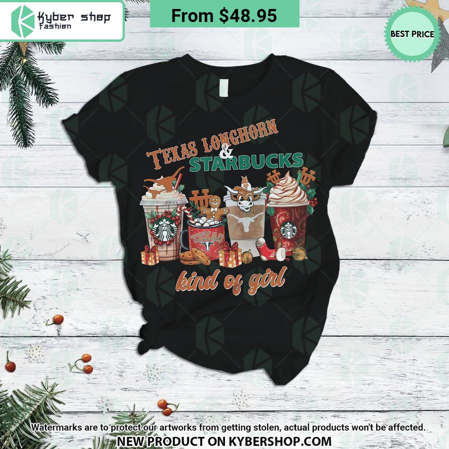 Texas Longhorns Starbucks Kind Of Girl Pajamas Set