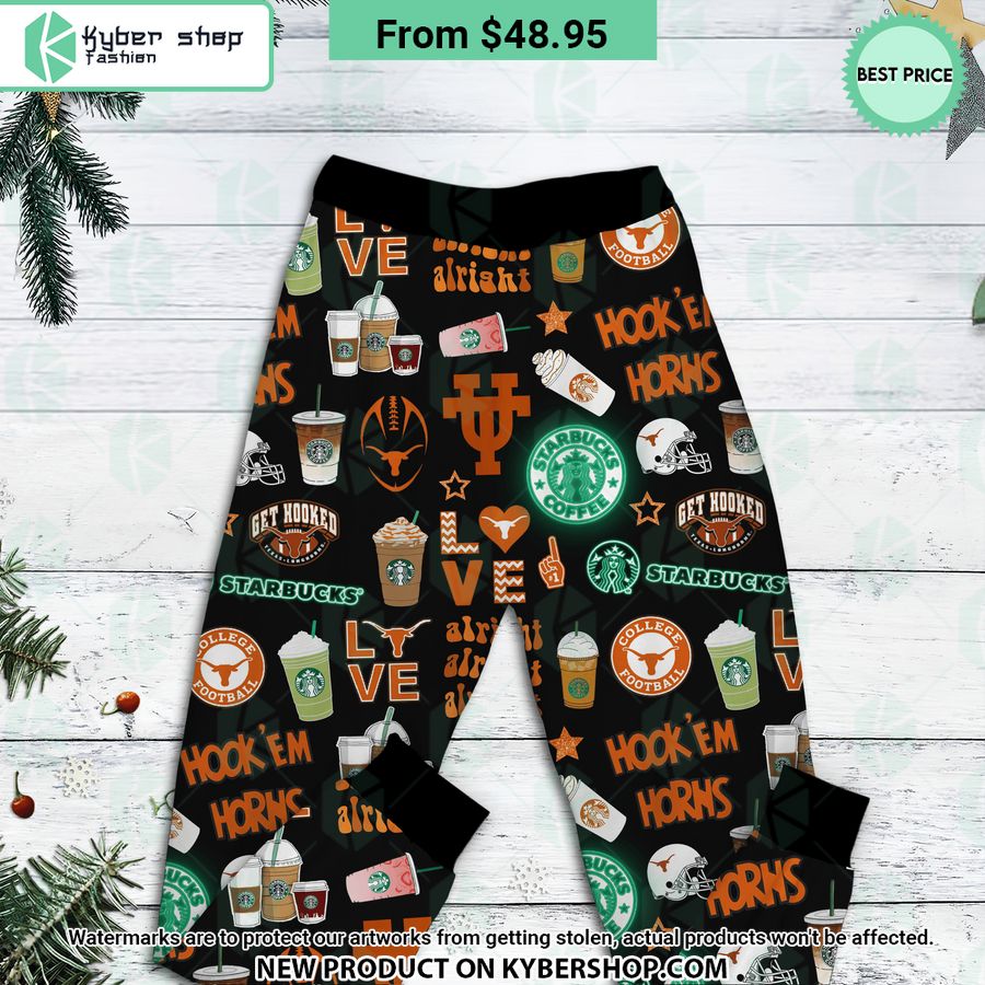 Texas Longhorns Starbucks Kind Of Girl Pajamas Set