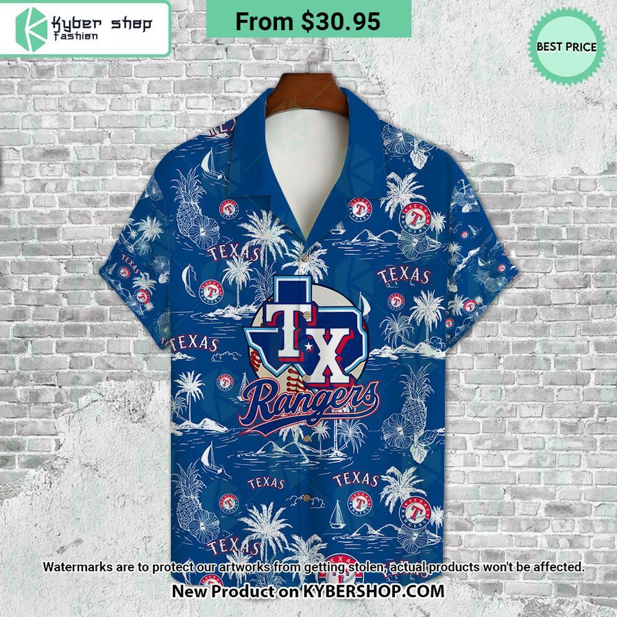 Texas Rangers CUSTOM Hawaiian Shirt