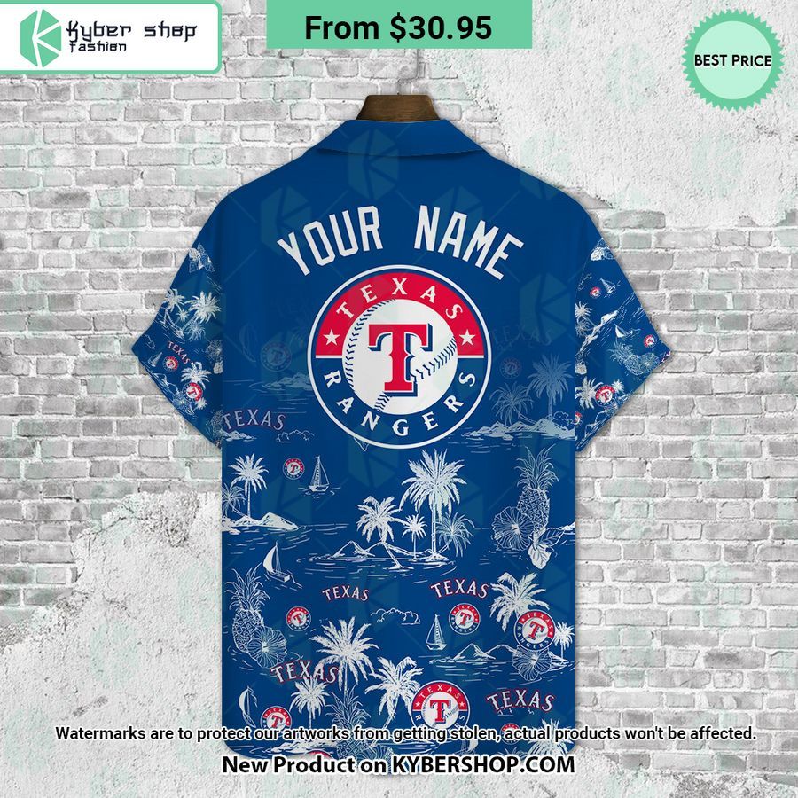 Texas Rangers CUSTOM Hawaiian Shirt