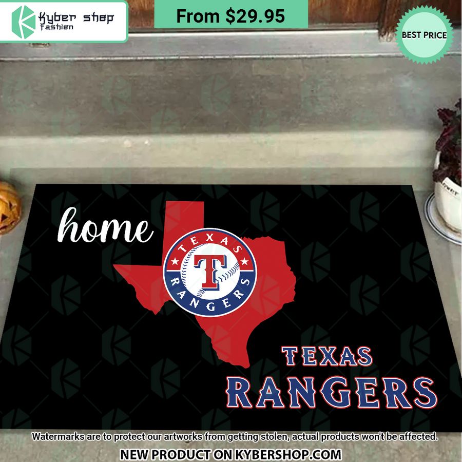 Texas Rangers Home Doormat