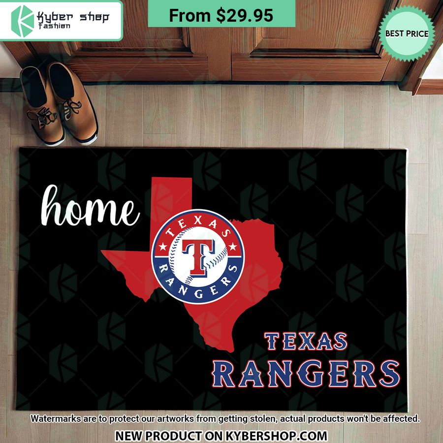 Texas Rangers Home Doormat