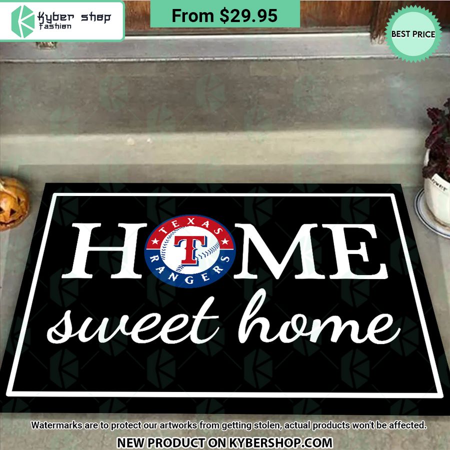 Texas Rangers Home Sweet Home Doormat