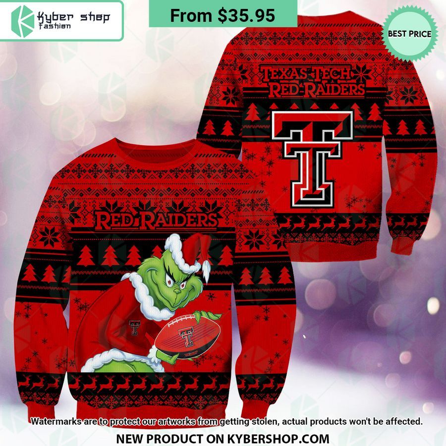 Texas Tech Red Raiders Grinch Christmas Sweater