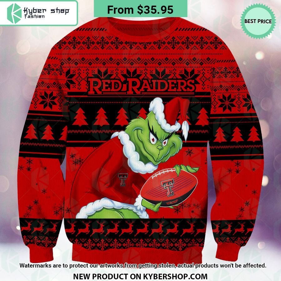 Texas Tech Red Raiders Grinch Christmas Sweater