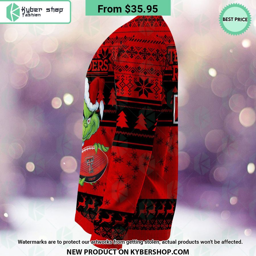 Texas Tech Red Raiders Grinch Christmas Sweater
