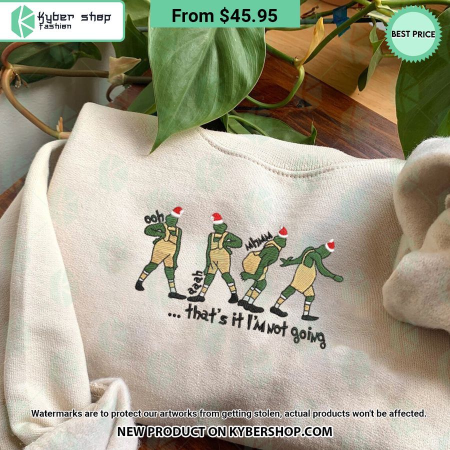 Thats It I’m Not Going Merry Xmas Embroidered Sweatshirt