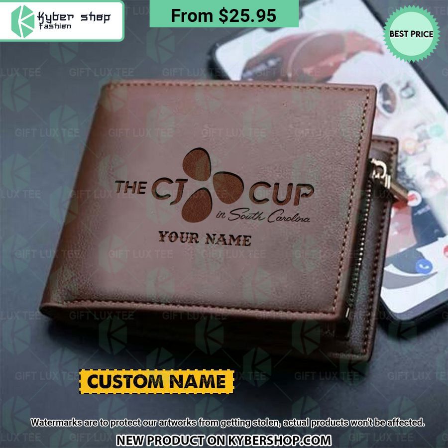 The CJ Cup in South Carolina CUSTOM Leather Wallet