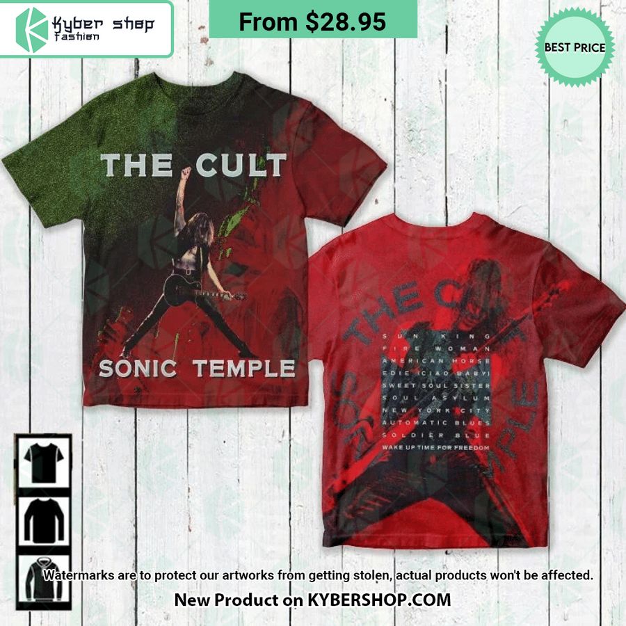 The Cult Sonic Temple Album Shirt