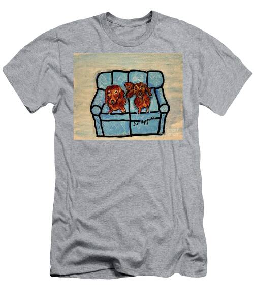 The Dachshund Family On The Couch T-Shirt