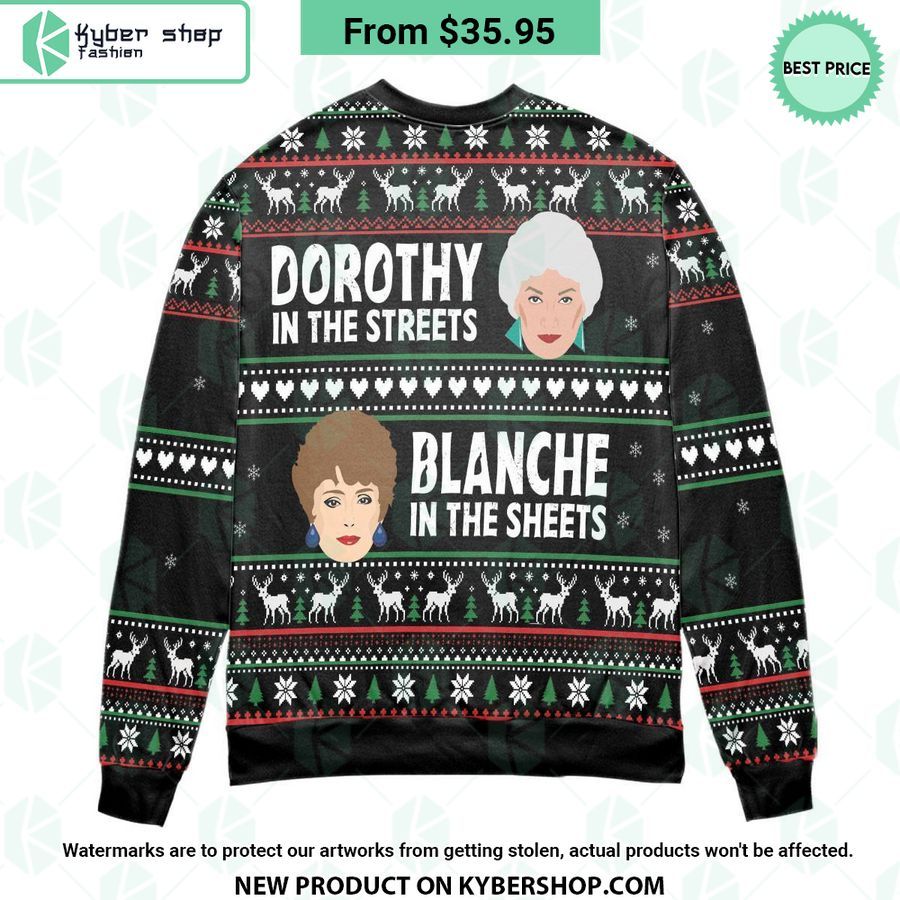 The Golden Girls Dorothy Blanche In The Sheets Ugly Christmas Sweater