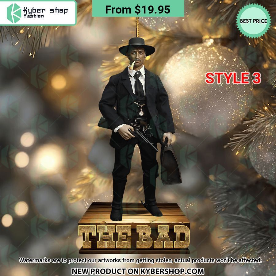 The Good the Bad and the Ugly Film Christmas Ornament