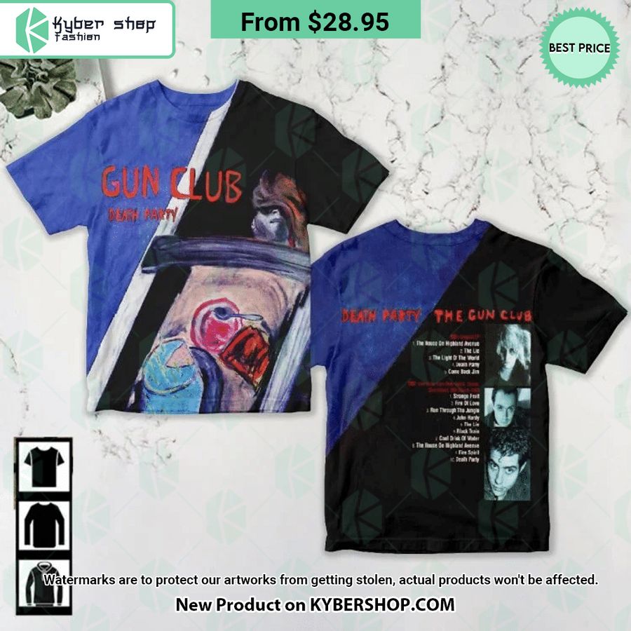 The Gun Club Death Party Album Cover Shirt