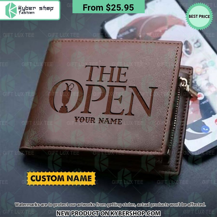The Open CUSTOM Leather Wallet