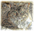 The Tapestry Cat Print