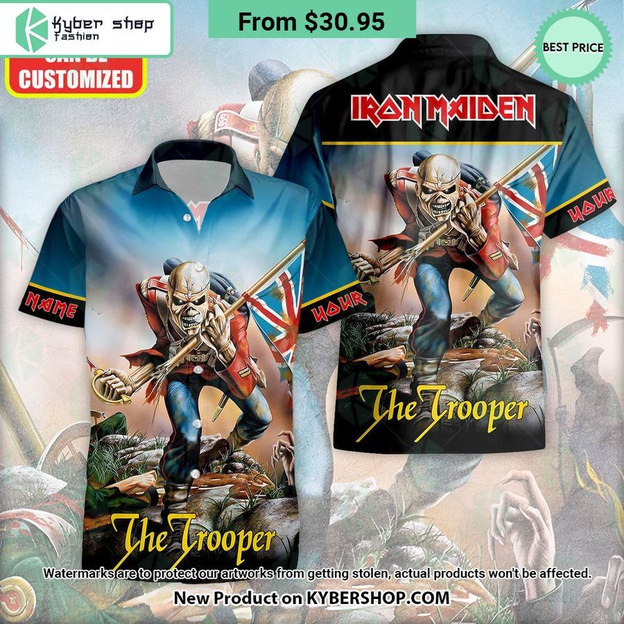 The Trooper Iron Maiden Hawaiian Shirt