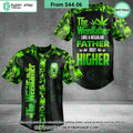 The Weedfather Weed Skull Baseball Jersey