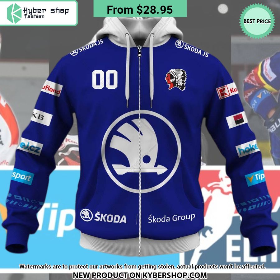 Tipsport Extraliga HC Skoda Plzen Jersey Style CUSTOM Hoodie