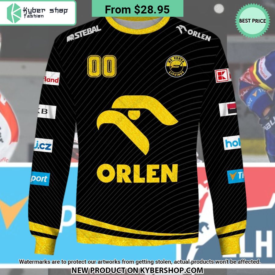 Tipsport Extraliga HC Verva Litvinov Jersey Style CUSTOM Hoodie