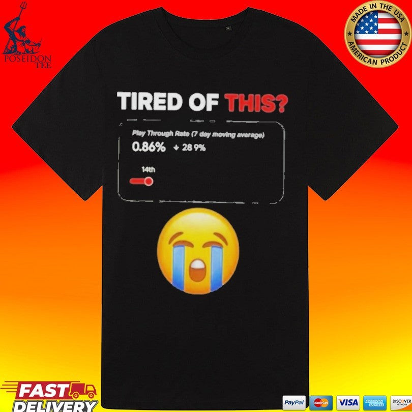 Tired Of This Play Through Rate 7 Day Moving Average T-shirt