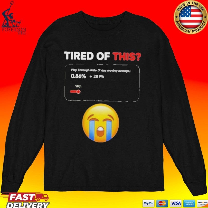 Tired Of This Play Through Rate 7 Day Moving Average T-shirt