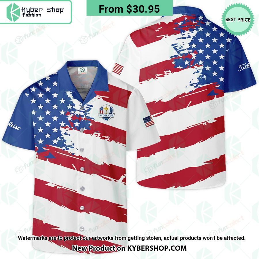Titleist Ryder Cup US Flag Hawaiian Shirt