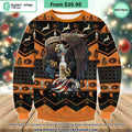 Titos Eagle US Flag Ugly Christmas Sweater