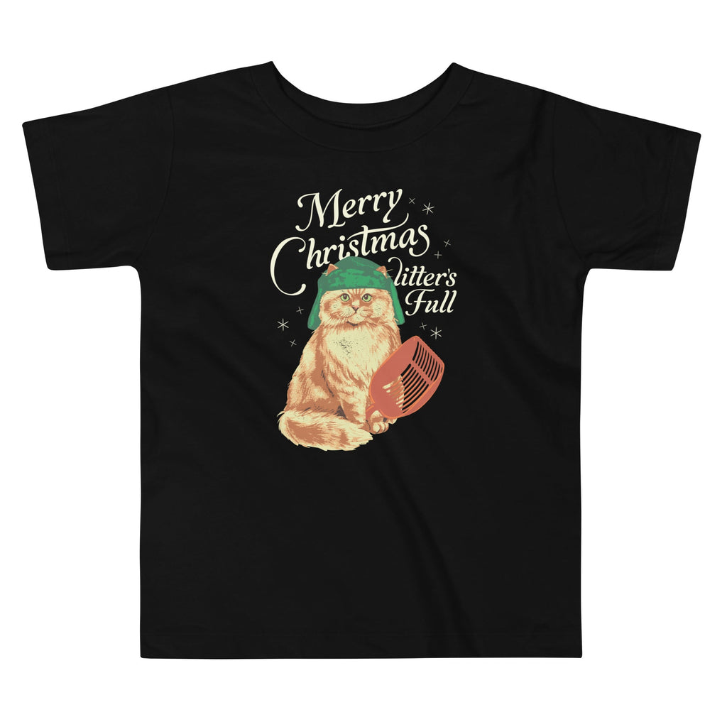 Merry Christmas Litter's Full Kid's Toddler Tee