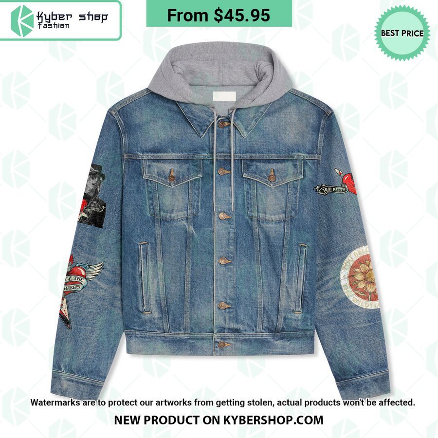 Tom Petty Hooded Denim Jacket