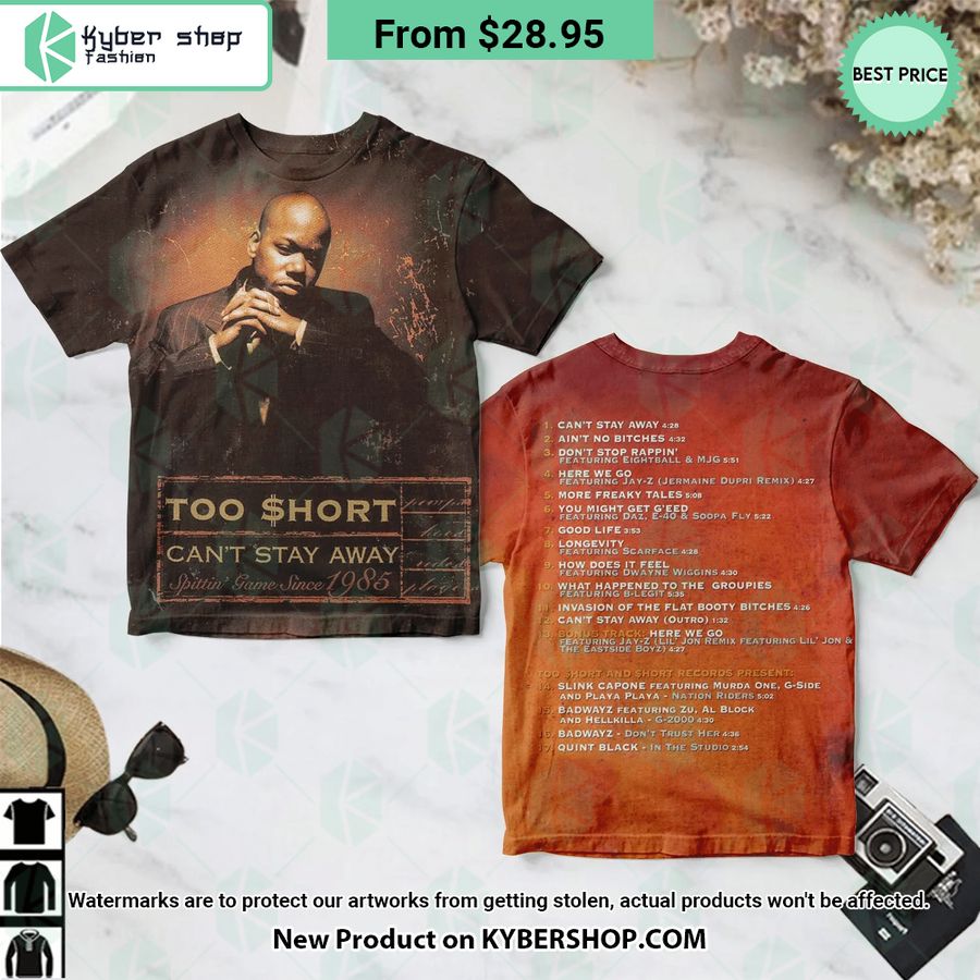 Too Short Can’T Stay Away Album Shirt