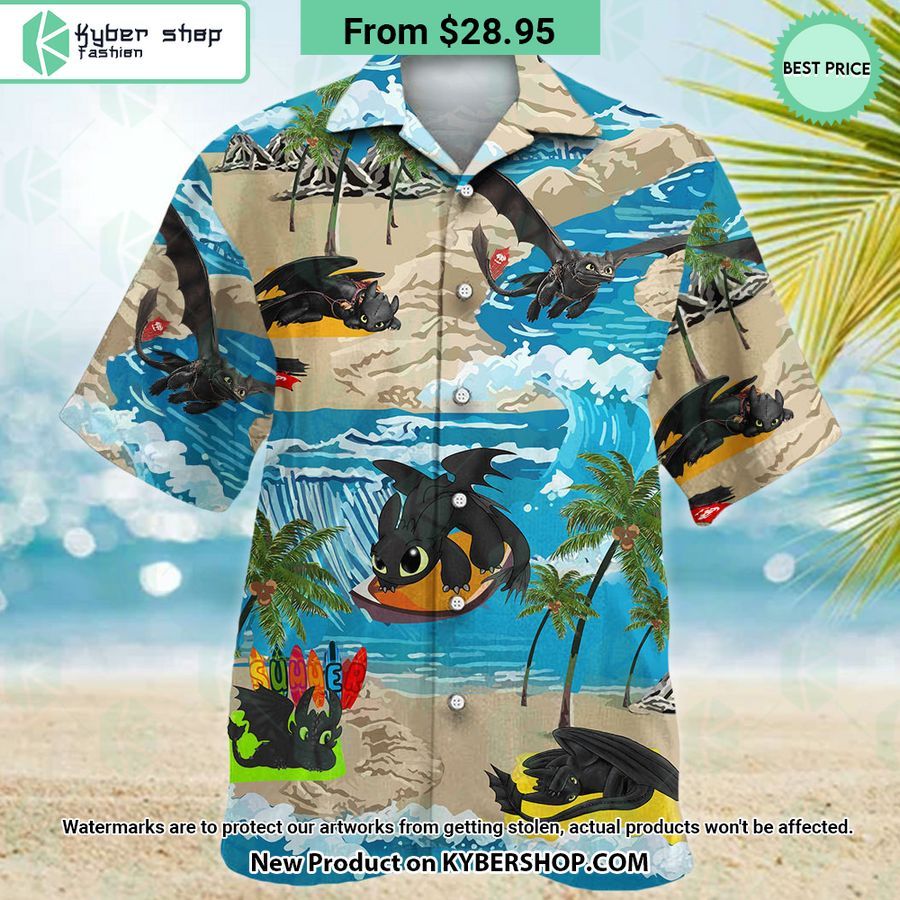Toothless How To Train Your Dragon Hawaiian Shirt Shorts