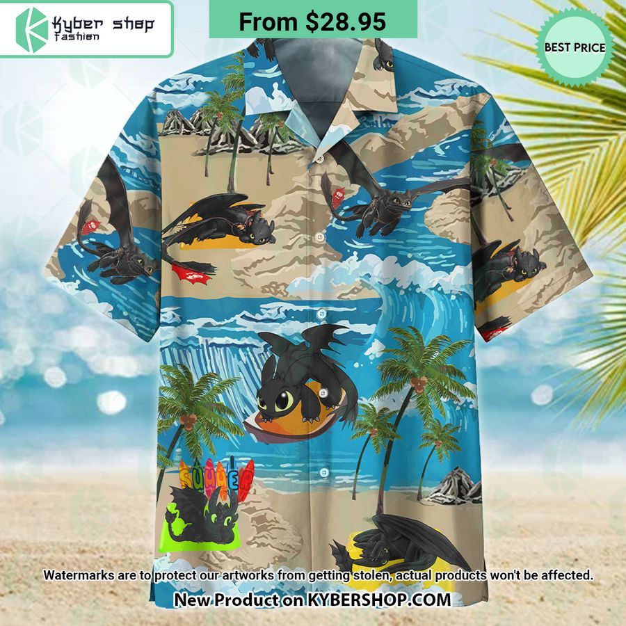 Toothless How To Train Your Dragon Hawaiian Shirt Shorts