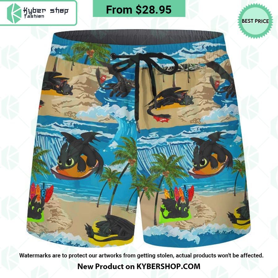 Toothless How To Train Your Dragon Hawaiian Shirt Shorts
