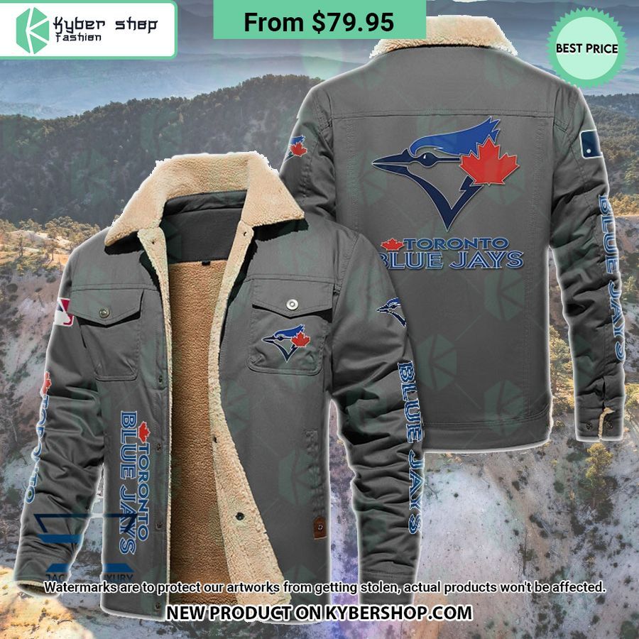 Toronto Blue Jays MLB Fleece Leather Jacket